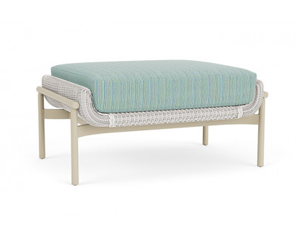 Lloyd Flanders™ Solstice Ottoman  - White, Linen