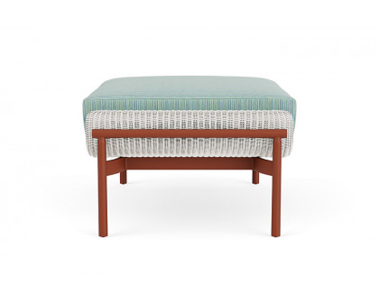 Lloyd Flanders™ Solstice Ottoman  - White, Terracotta