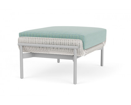 Lloyd Flanders™ Solstice Ottoman  - White, Metallic Silver