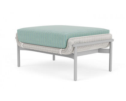 Lloyd Flanders™ Solstice Ottoman  - White, Metallic Silver