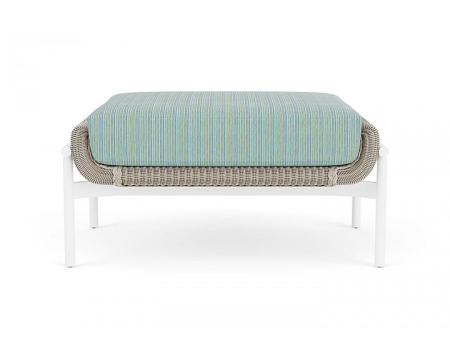 Lloyd Flanders™ Solstice Ottoman  - Linen, Matte White