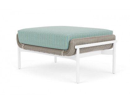 Lloyd Flanders™ Solstice Ottoman  - Linen, Matte White