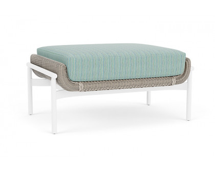 Lloyd Flanders™ Solstice Ottoman  - Linen, Matte White