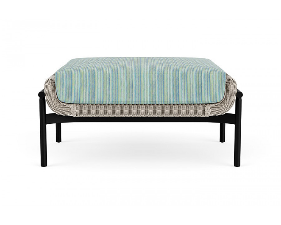 Lloyd Flanders™ Solstice Ottoman  - Linen, Ebony