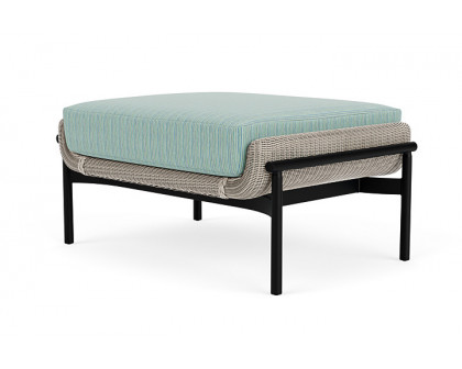 Lloyd Flanders™ Solstice Ottoman  - Linen, Ebony