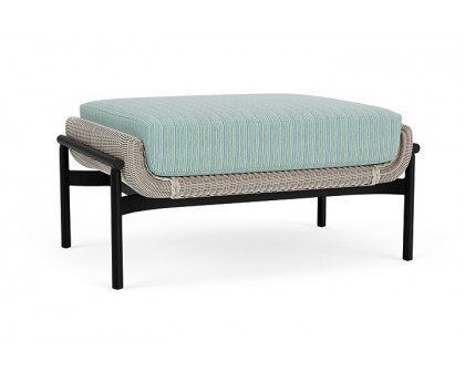 Lloyd Flanders™ Solstice Ottoman  - Linen, Ebony