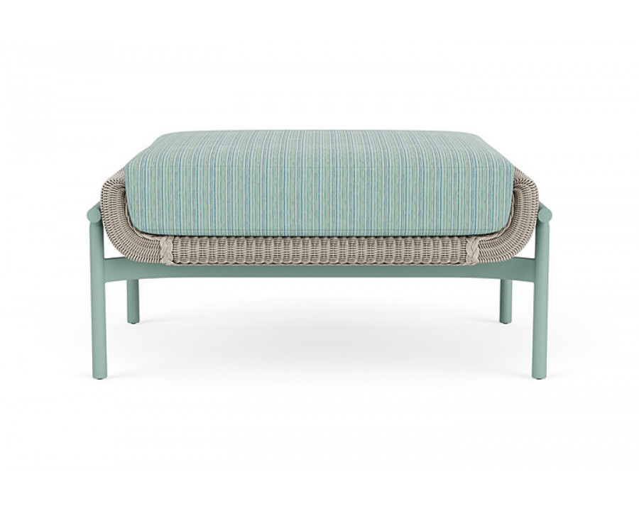 Lloyd Flanders™ Solstice Ottoman  - Linen, Sea Glass