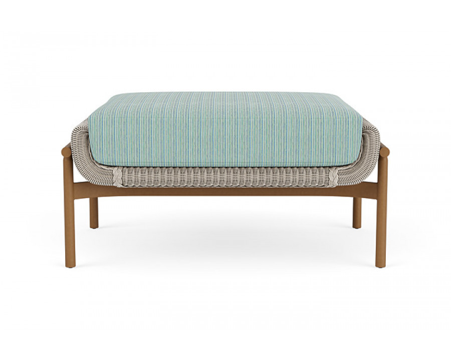 Lloyd Flanders™ Solstice Ottoman  - Linen, Hickory