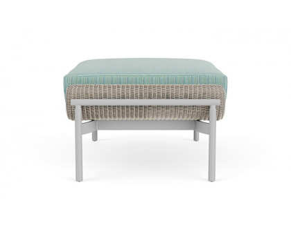 Lloyd Flanders™ Solstice Ottoman  - Linen, Metallic Silver