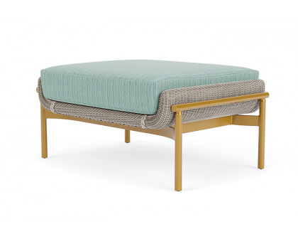 Lloyd Flanders™ Solstice Ottoman  - Linen, Metallic Gold