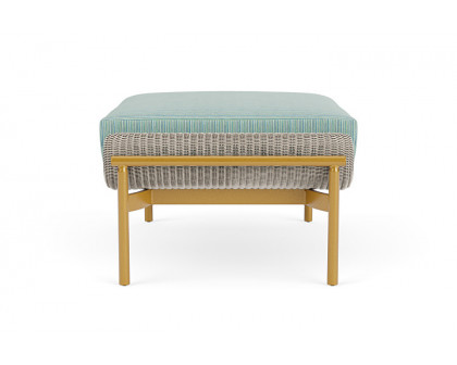 Lloyd Flanders™ Solstice Ottoman  - Linen, Metallic Gold