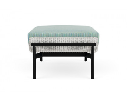 Lloyd Flanders™ Solstice Ottoman  - Matte White, Ebony