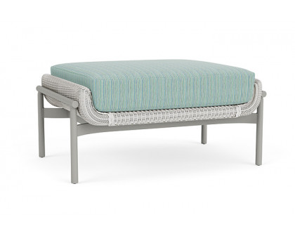 Lloyd Flanders™ Solstice Ottoman  - Matte White, Platinum