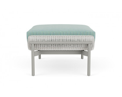 Lloyd Flanders™ Solstice Ottoman  - Matte White, Platinum