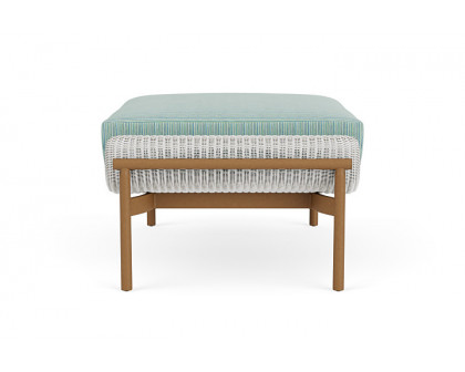 Lloyd Flanders™ Solstice Ottoman  - Matte White, Hickory