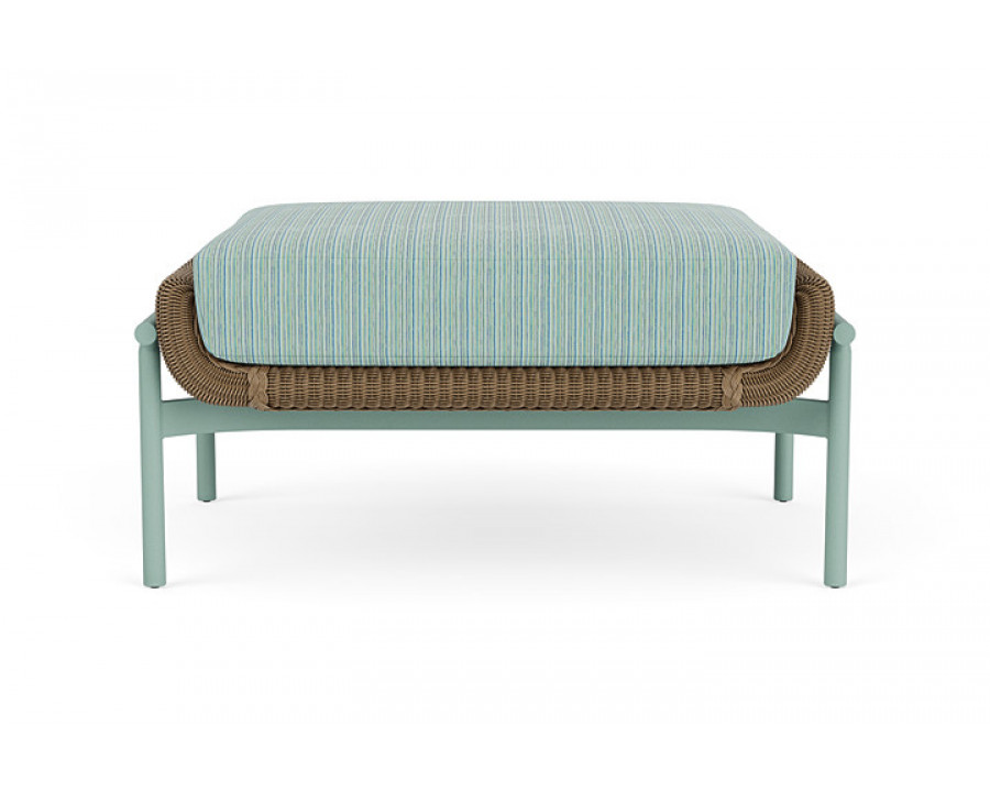 Lloyd Flanders™ Solstice Ottoman  - Fawn, Sea Glass