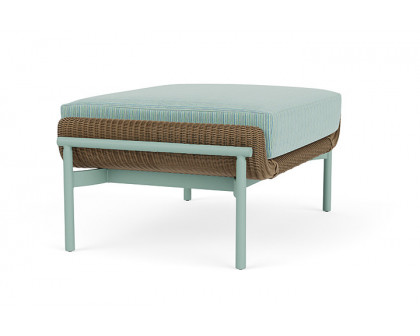 Lloyd Flanders™ Solstice Ottoman  - Fawn, Sea Glass