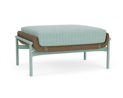 Lloyd Flanders™ Solstice Ottoman  - Fawn, Sea Glass