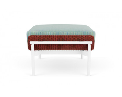 Lloyd Flanders™ Solstice Ottoman  - Terracotta, Matte White