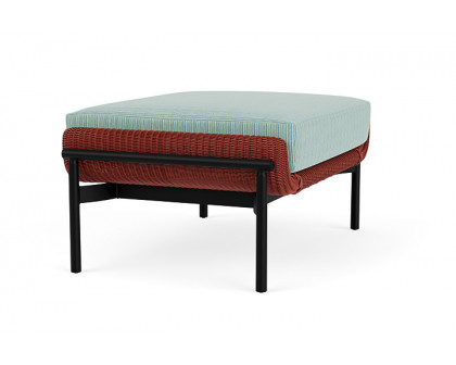 Lloyd Flanders™ Solstice Ottoman  - Terracotta, Ebony