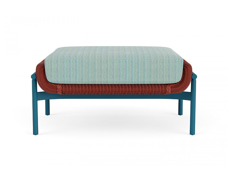 Lloyd Flanders™ Solstice Ottoman  - Terracotta, Peacock