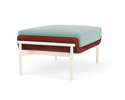 Lloyd Flanders™ Solstice Ottoman  - Terracotta, Ivory