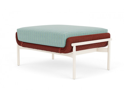 Lloyd Flanders™ Solstice Ottoman  - Terracotta, Ivory