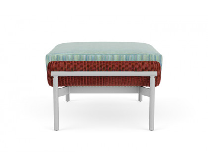 Lloyd Flanders™ Solstice Ottoman  - Terracotta, Metallic Silver