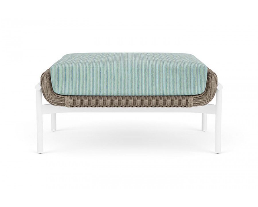 Lloyd Flanders™ Solstice Ottoman  - French Beige, Matte White