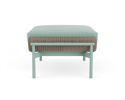 Lloyd Flanders™ Solstice Ottoman  - French Beige, Sea Glass