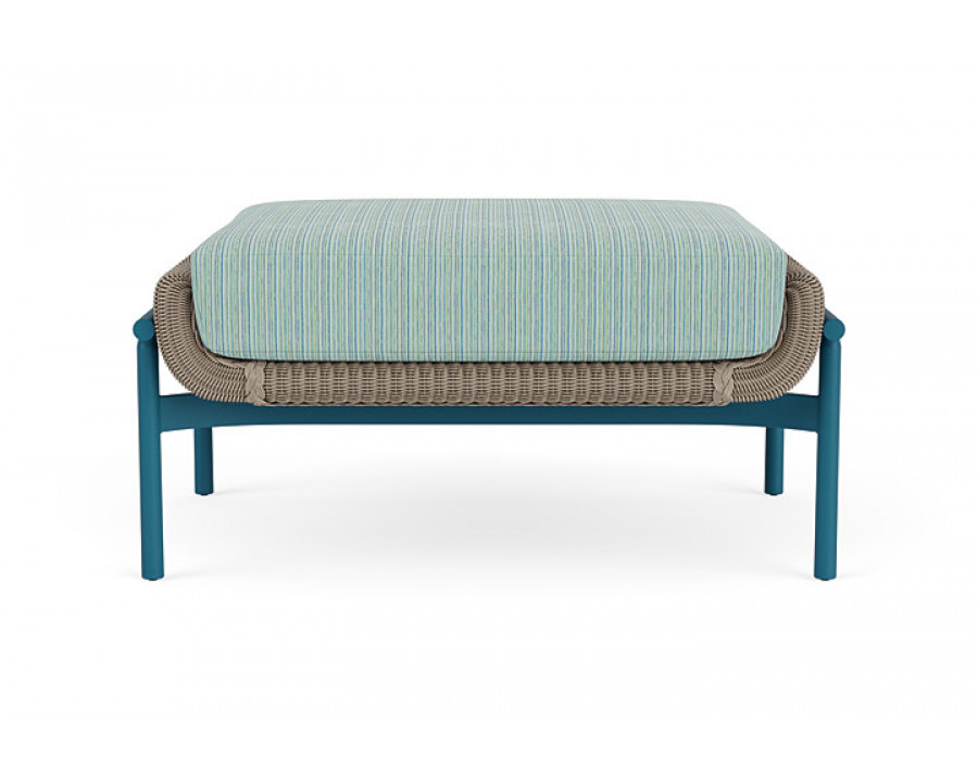 Lloyd Flanders™ Solstice Ottoman  - French Beige, Peacock