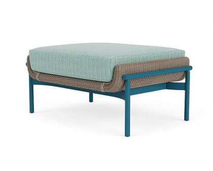 Lloyd Flanders™ Solstice Ottoman  - French Beige, Peacock