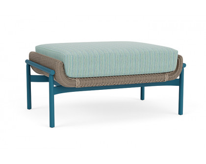 Lloyd Flanders™ Solstice Ottoman  - French Beige, Peacock