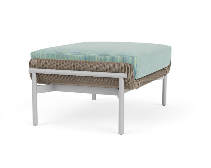 Lloyd Flanders™ Solstice Ottoman  - French Beige, Metallic Silver