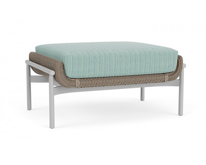 Lloyd Flanders™ Solstice Ottoman  - French Beige, Metallic Silver