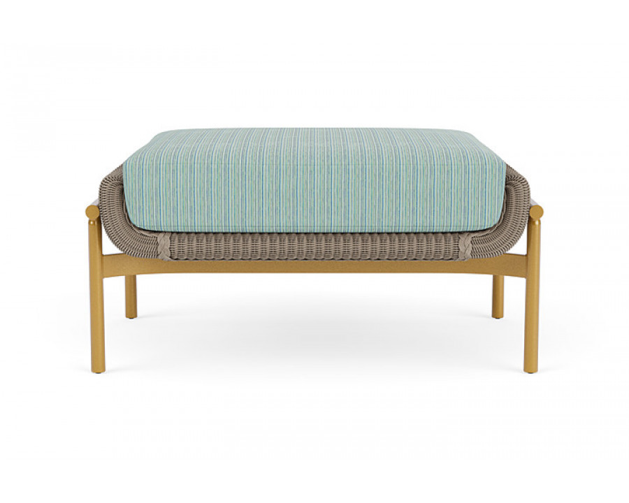 Lloyd Flanders™ Solstice Ottoman  - French Beige, Metallic Gold