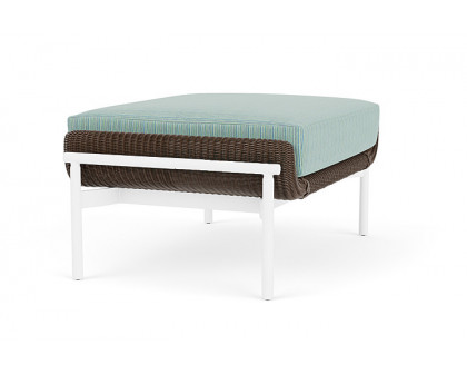 Lloyd Flanders™ Solstice Ottoman  - Bark, Matte White