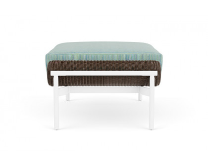 Lloyd Flanders™ Solstice Ottoman  - Bark, Matte White