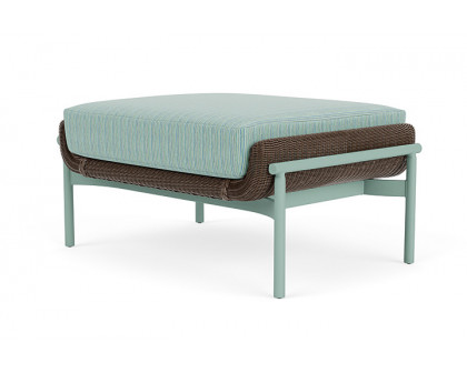 Lloyd Flanders™ Solstice Ottoman  - Bark, Sea Glass