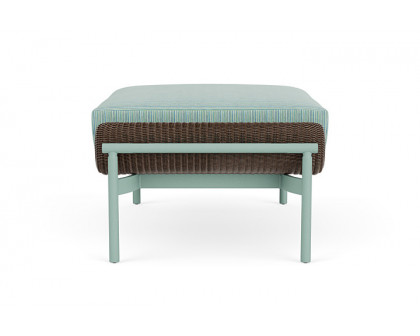 Lloyd Flanders™ Solstice Ottoman  - Bark, Sea Glass