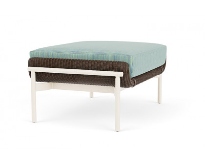 Lloyd Flanders™ Solstice Ottoman  - Bark, Ivory