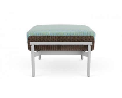 Lloyd Flanders™ Solstice Ottoman  - Bark, Metallic Silver