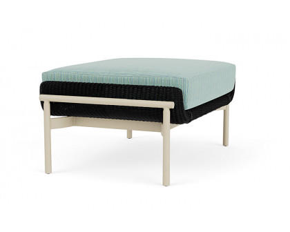 Lloyd Flanders™ Solstice Ottoman  - Ebony, Linen