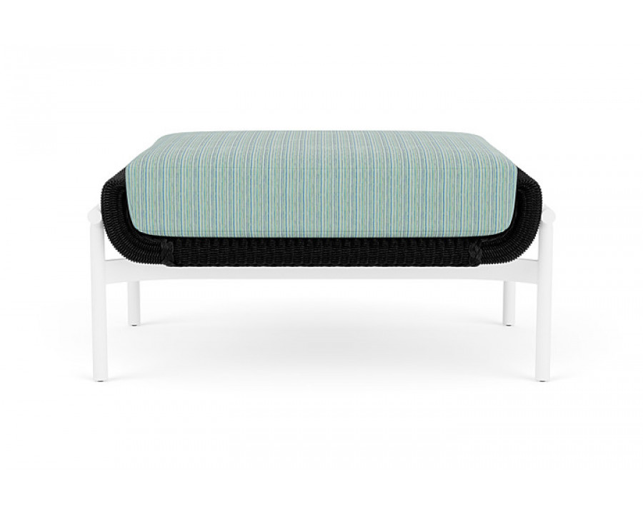 Lloyd Flanders™ Solstice Ottoman  - Ebony, Matte White