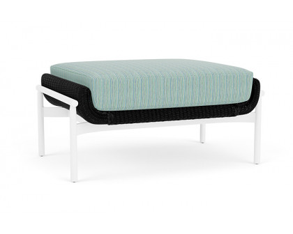 Lloyd Flanders™ Solstice Ottoman  - Ebony, Matte White