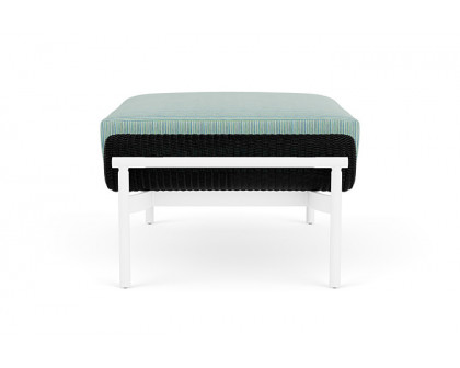 Lloyd Flanders™ Solstice Ottoman  - Ebony, Matte White