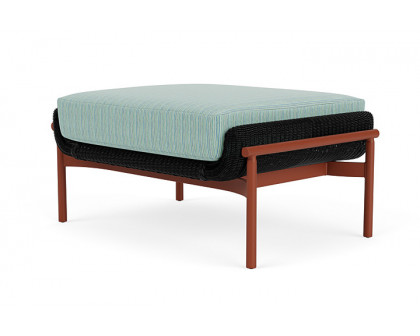 Lloyd Flanders™ Solstice Ottoman  - Ebony, Terracotta