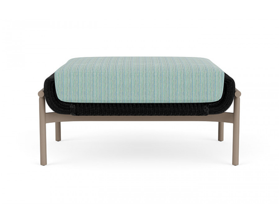 Lloyd Flanders™ Solstice Ottoman  - Ebony, French Beige