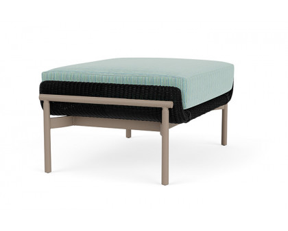 Lloyd Flanders™ Solstice Ottoman  - Ebony, French Beige