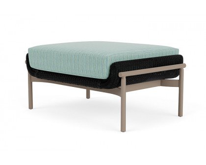 Lloyd Flanders™ Solstice Ottoman  - Ebony, French Beige